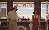 Jack Vettriano Daytona Diner painting